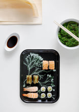 Indlæs billede til gallerivisning Serveringsbakke 20x27 cm Tang mørkegrøn