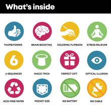 Indlæs billede til gallerivisning Molecularis - Flipbog til farvelægning