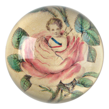 Indlæs billede til gallerivisning Glas Brevvægt “Girl in Flower”