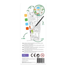 Indlæs billede til gallerivisning Vandfarve malebog inkl. pensel og farve