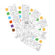 Indlæs billede til gallerivisning Vandfarve malebog inkl. pensel og farve