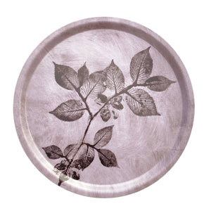 Serveringsbakke Ø38 cm Elm støvet brun