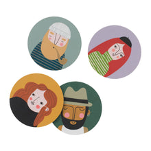 Indlæs billede til gallerivisning Coaster Astrid, Bia, Ebbot, Max, Underlag Ø9cm
