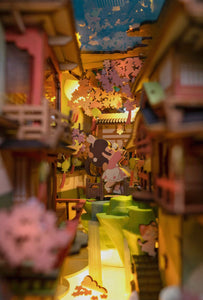 Miniature House Falling Sakura