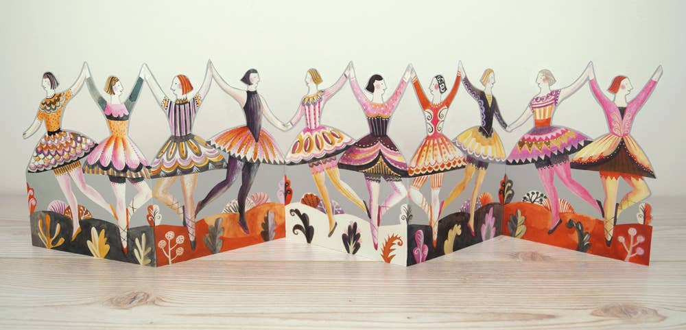 Dancers Die-Cut Kort - Sarah Young