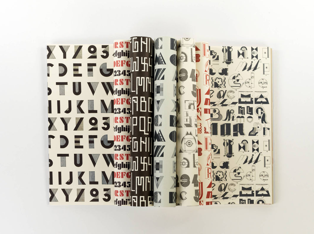 1920'ernes typografi gave og kreativ papirbog bind 91