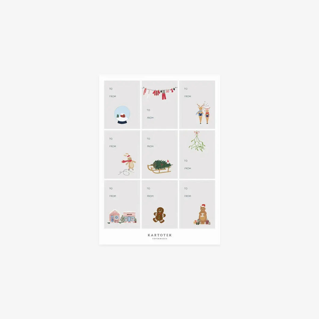 Gavemærkat-klistermærker // Julegitter