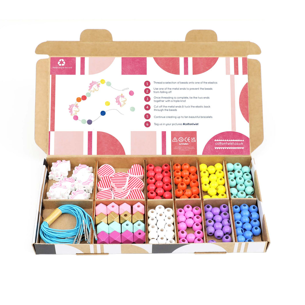 Unicorn & Heart armbånd Making Kit