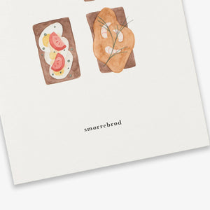 Lykønskningskort//Smørrebrød