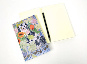 Notesbog til Wally hunde og tulipaner - Angie Lewin