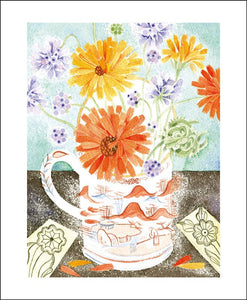 Morgenfruer og skabbkort - Angie Lewin