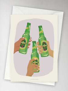 CHEERS - Bottle - Greeting Card