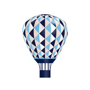 Varmluftsballon - Blå/Sølv