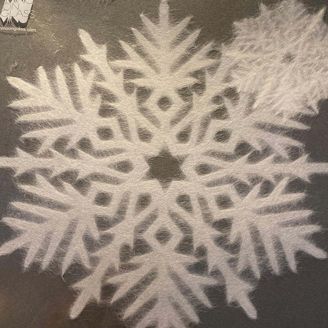 Papirkrystaller til vinduet 1 stor og 1 lille