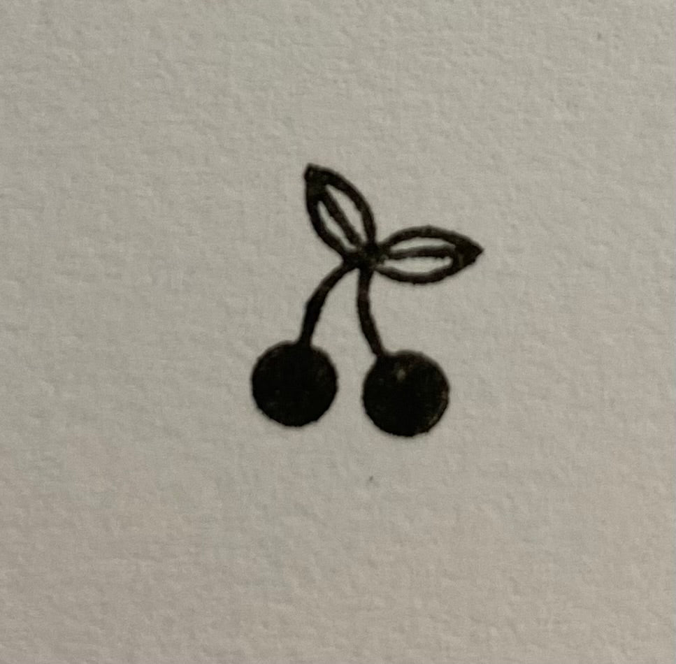 Lille kirsebær stempel