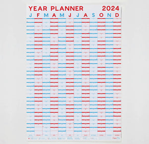Vægkalender 2024- to forskellige