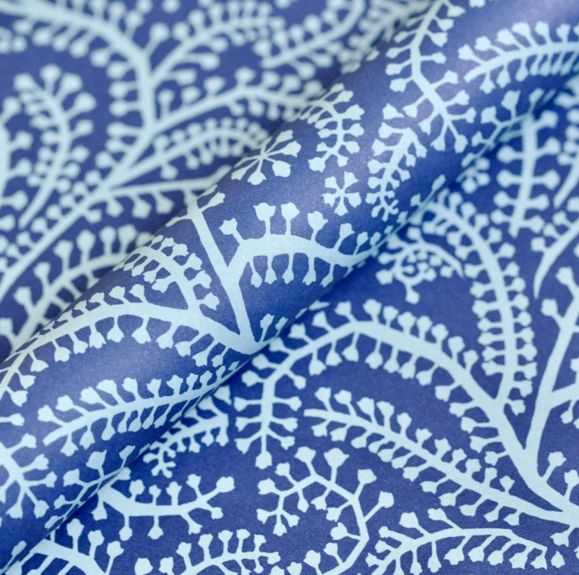 Gavepapir Cyanotype