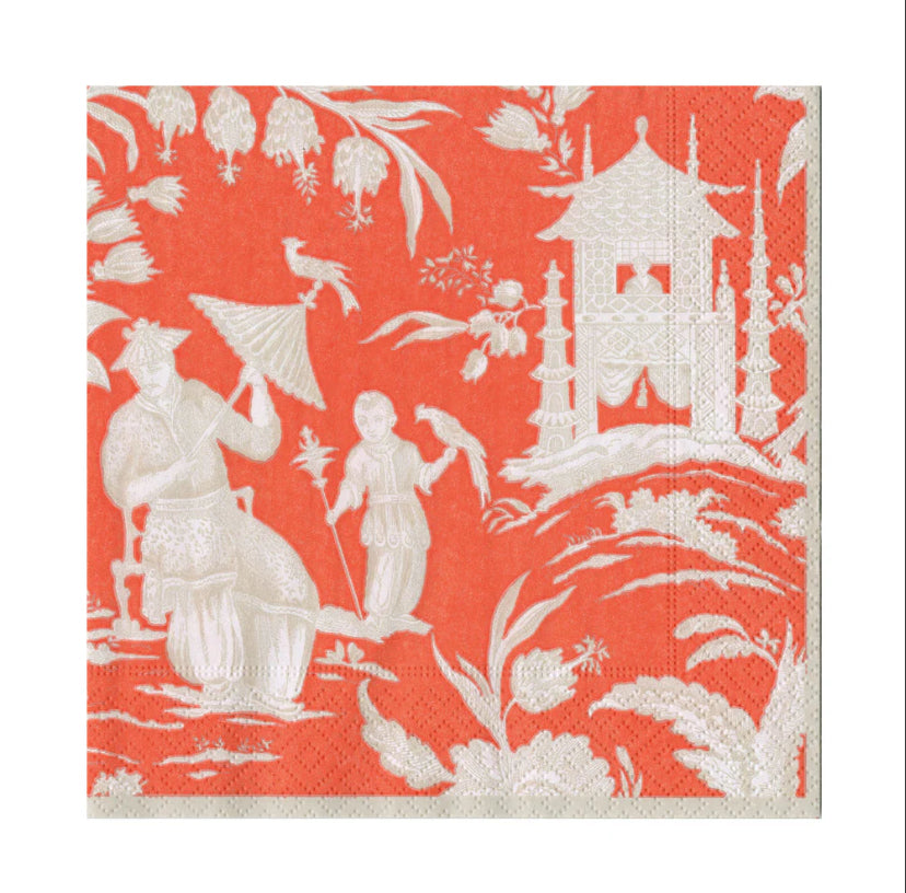 Williamsburg frokostservietter koral