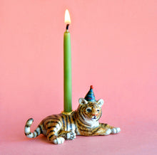 Indlæs billede til gallerivisning Tiger fødselsdagslysestage
