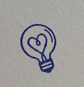 Pære med hjerte stempel