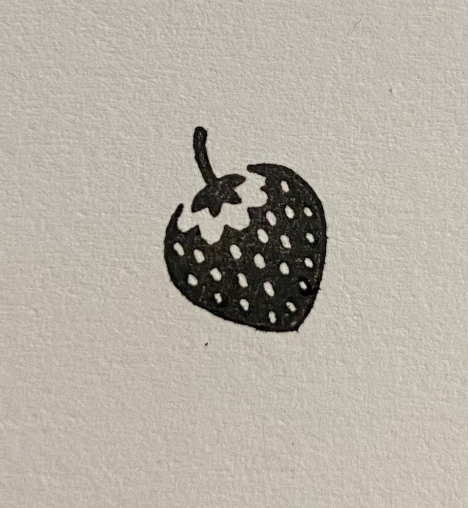 Lille Jordbær stempel