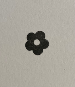 Enkelt blomst stempel