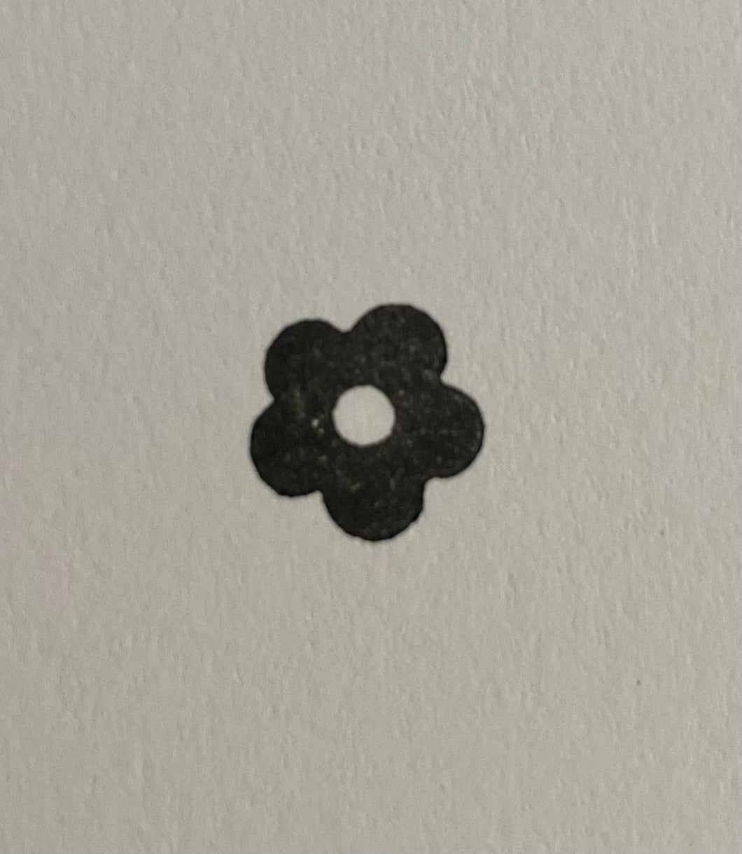 Enkelt blomst stempel