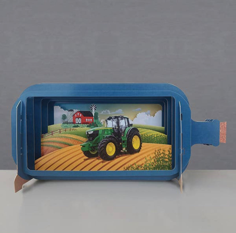 Flaskeskibskort Traktor