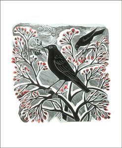 Kort “Blackbirds and Berries”