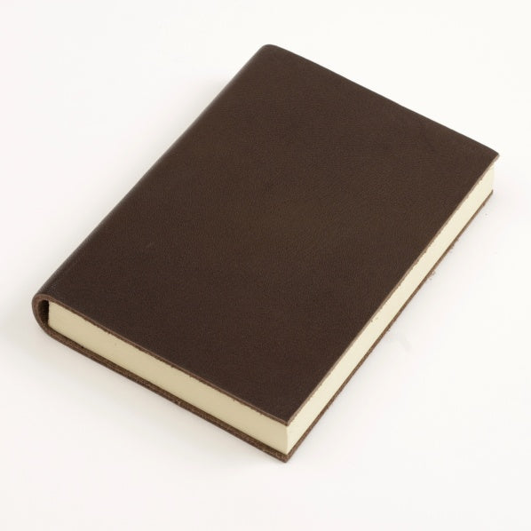 Klassisk Notesbog med læderomslag - blank og med linjer