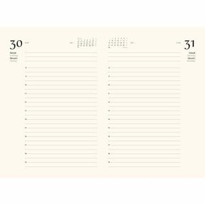 Kalender 2025 1 dag pr. side mellem