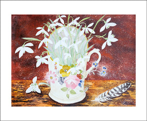 Kort “Snowdrops in a cup”