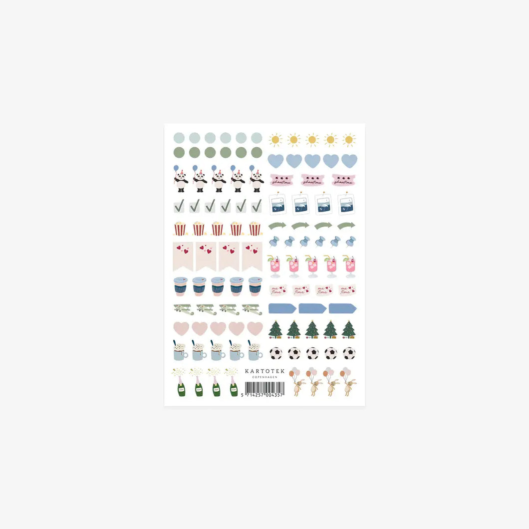 Klistermærker // Mini Kalender Ikoner II