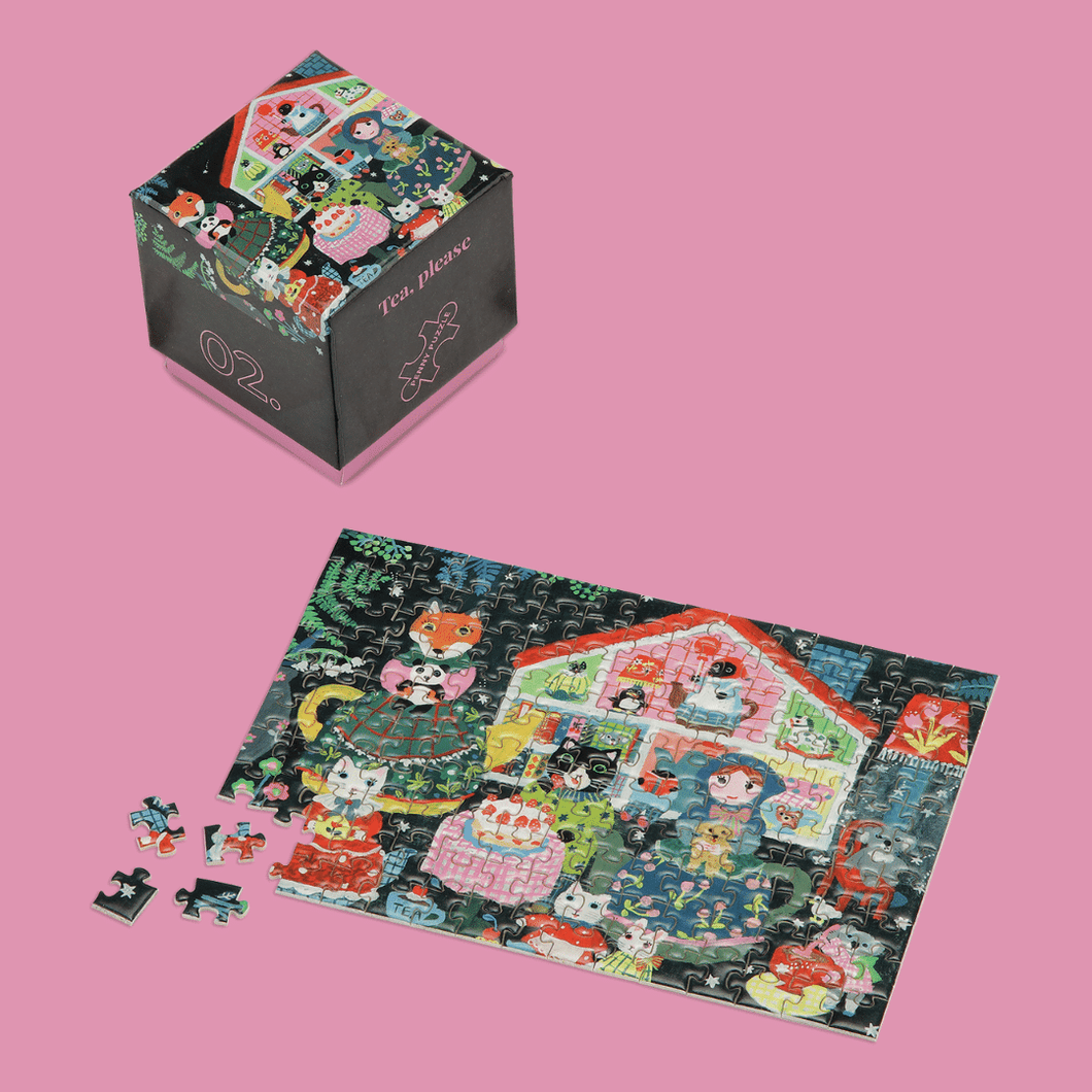 Tea Please 150 stk søde minipuslespil fra Penny Puzzle