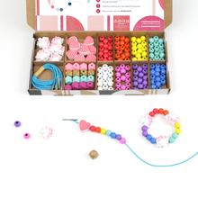 Indlæs billede til gallerivisning Unicorn &amp; Heart armbånd Making Kit
