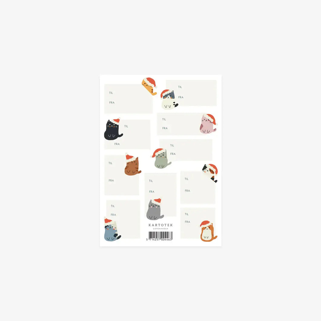 Gavemærkater // Julekatte