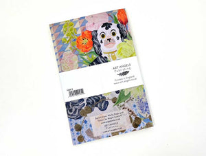 Notesbog til Wally hunde og tulipaner - Angie Lewin