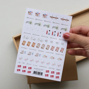 Klistermærker // Mini Danmark Ikoner