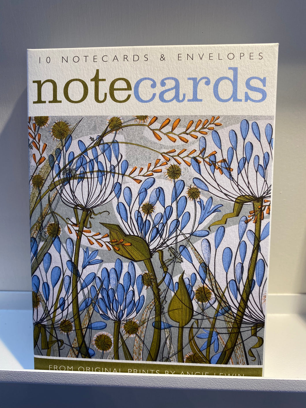 10 Notecards Agapanthus & Ramson