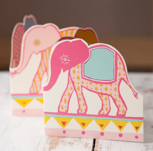 Lyserød Elefant kort