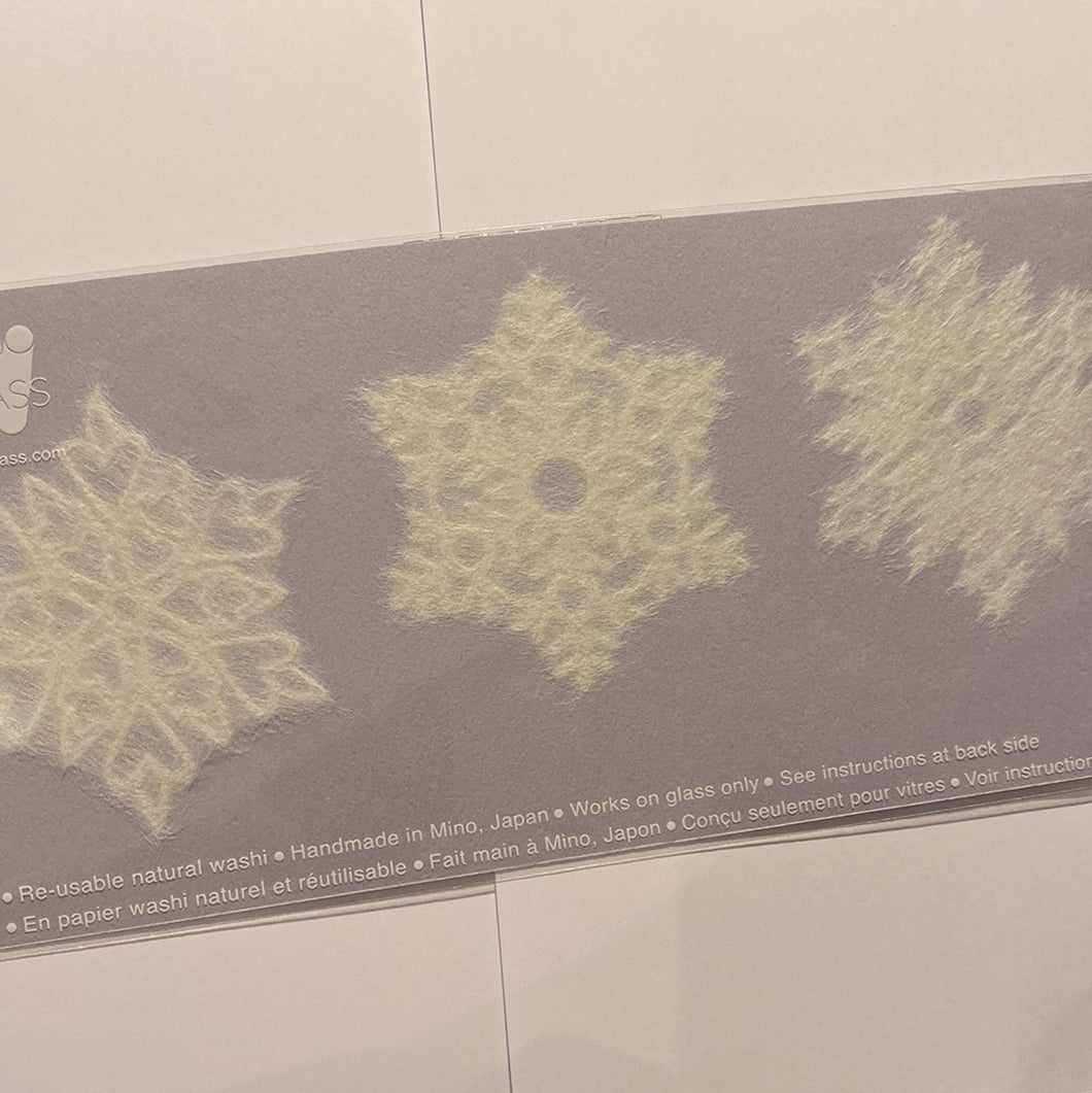 Papirkrystaller til vinduet 3 stk mindre