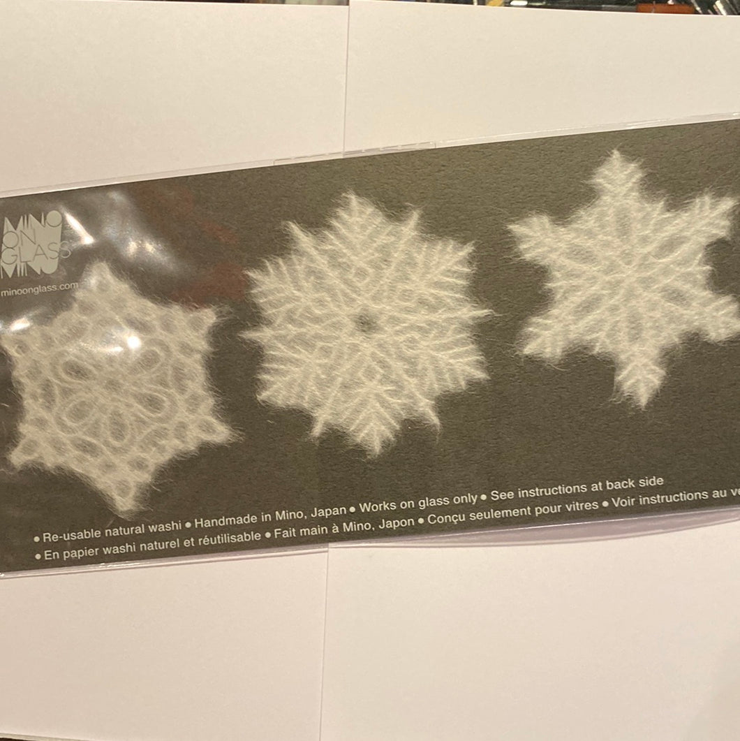 Papirkrystaller til vinduet 3 stk mellem