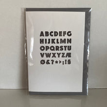 Indlæs billede til gallerivisning Dobbeltkort med alfabet
